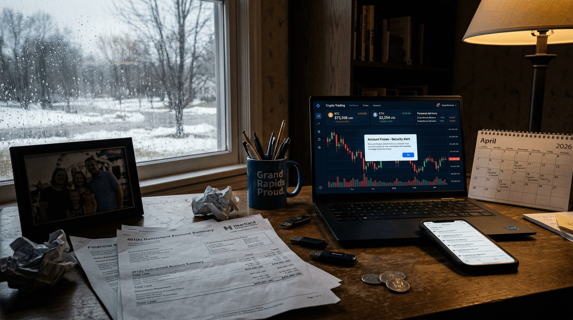 Michigan 401(k) Crypto Scam Costs Victim $450K