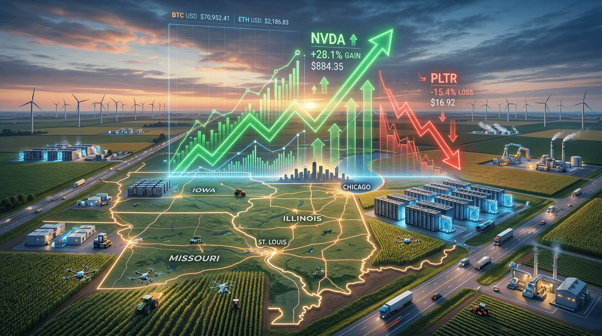 2026 AI Stocks Diverge Sharply: Leaders Surge 28%, Laggards Plunge 15% YTD