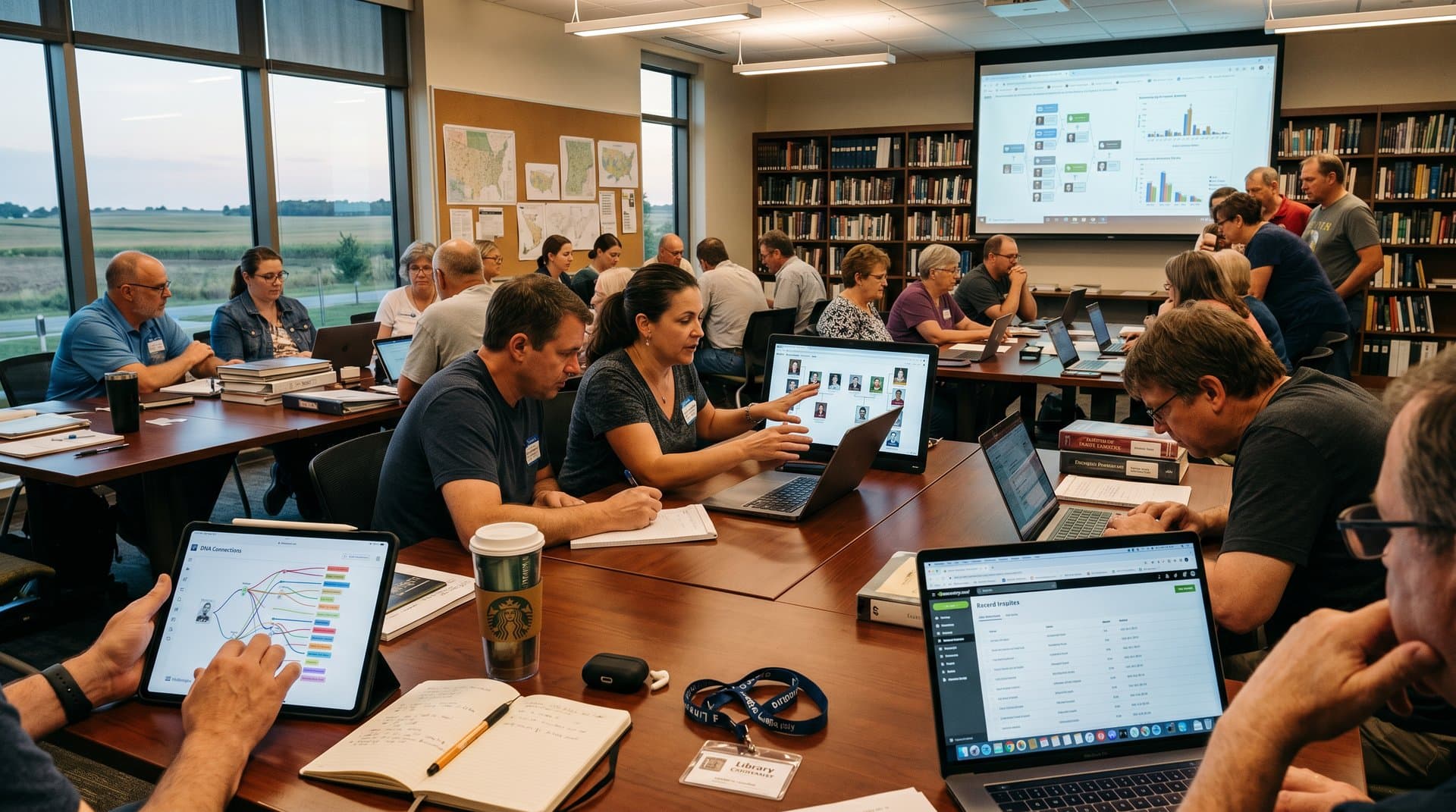 Midwest genealogists demo AI family history tools at Kansas City library event