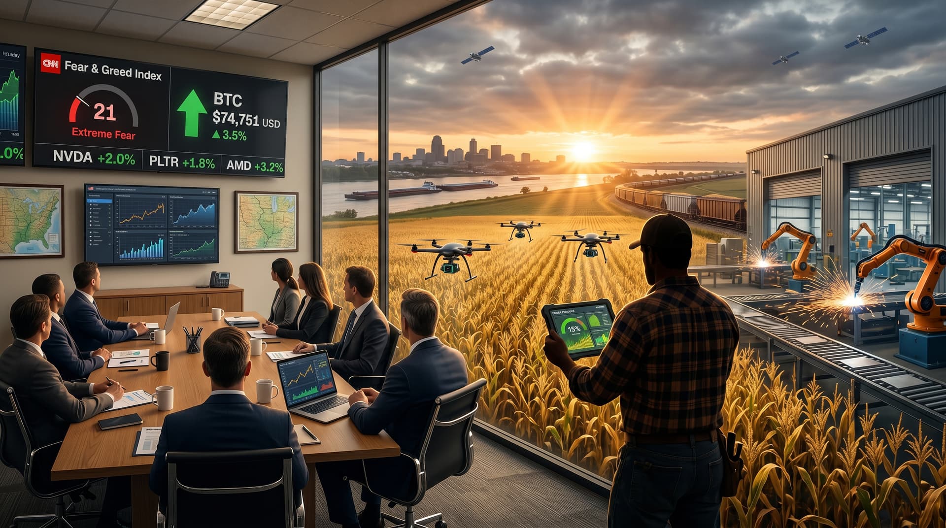 3 Promising AI Stocks NVDA PLTR AMD Rally as Fear & Greed Hits 21